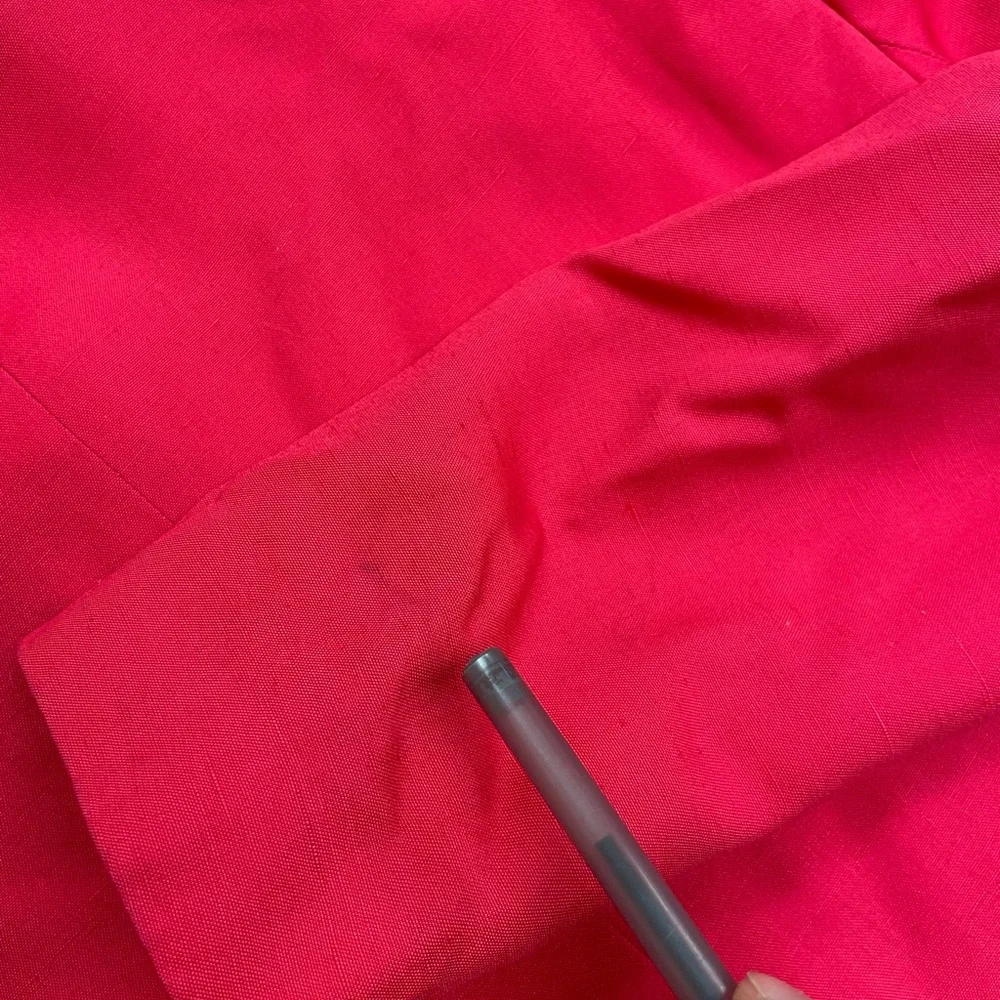 CHRISTIAN DIOR Vintage Bright Pink Collarless Blazer 4